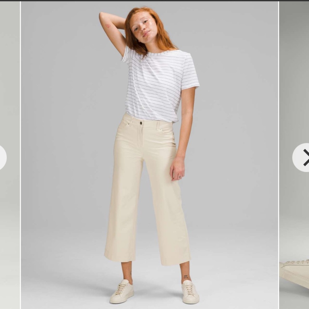 Lululemon City Sleek 5 Pocket Wide-Leg High Rise 7/8 Length Pant